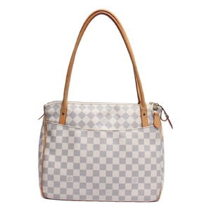 Louis Vuitton Shoulder Tote Bag Figerie Damier Azur White White